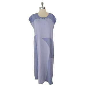 J. Jill Linen Colorblock Dress
